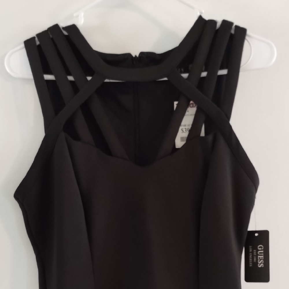 Guess Black Strapless Dress